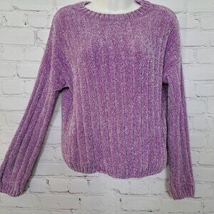No Boundaries Fuzzy Ribbed Sweater Size Small